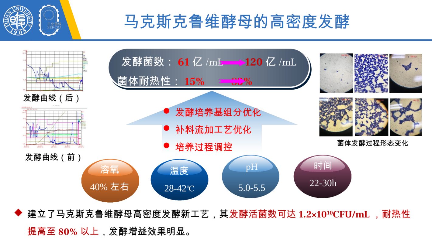 图2 马克斯克鲁维酵母高密度发酵工艺优化与过程表征